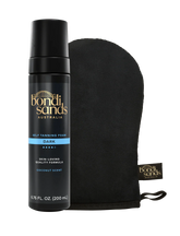 Dark Self Tanning Foam and Application Mitt Bundle