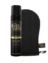 Liquid Gold Self Tanning Foam & Application Mitt Bundle