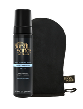 Light-Medium Self Tanning Foam & Application Mitt Bundle