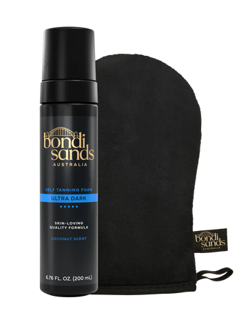 Ultra Dark Self Tanning Foam & Application Mitt Bundle